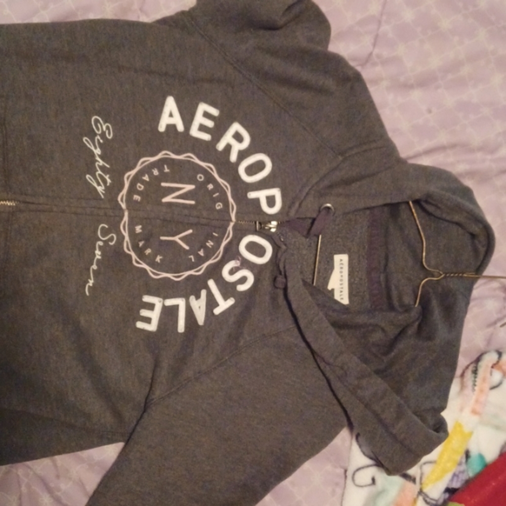 Aeropostale Gray Lego Sweater
